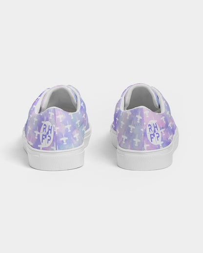 ANY Aircraft Purple Tie Dye Women's Lace Up Canvas Shoes (with or without RHFP logo)