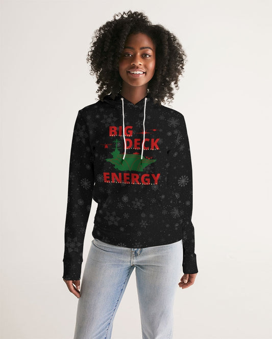 USS Nimitz 'BIG DECK ENERGY' Women's Christmas Hoodie