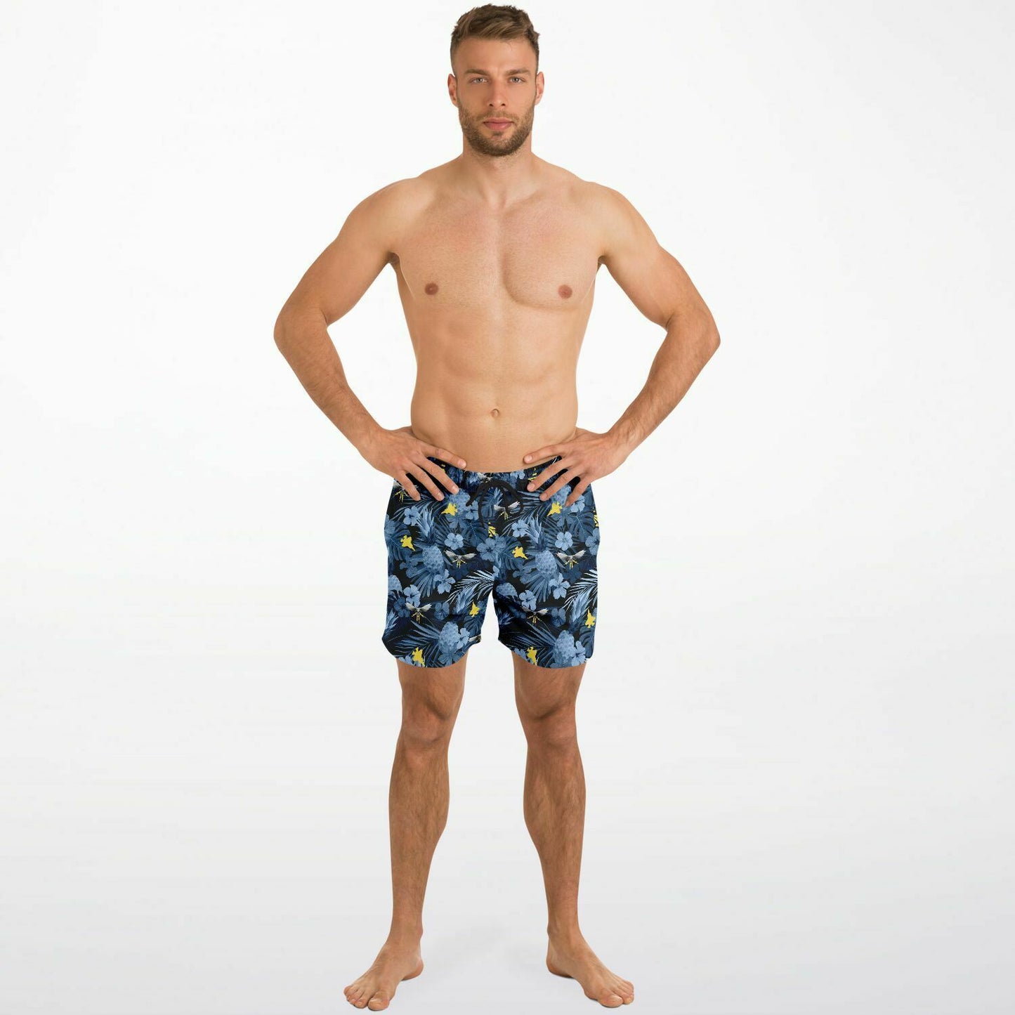 VMFAT-502 Mens 'Hawaiian Print' Swim Trunks