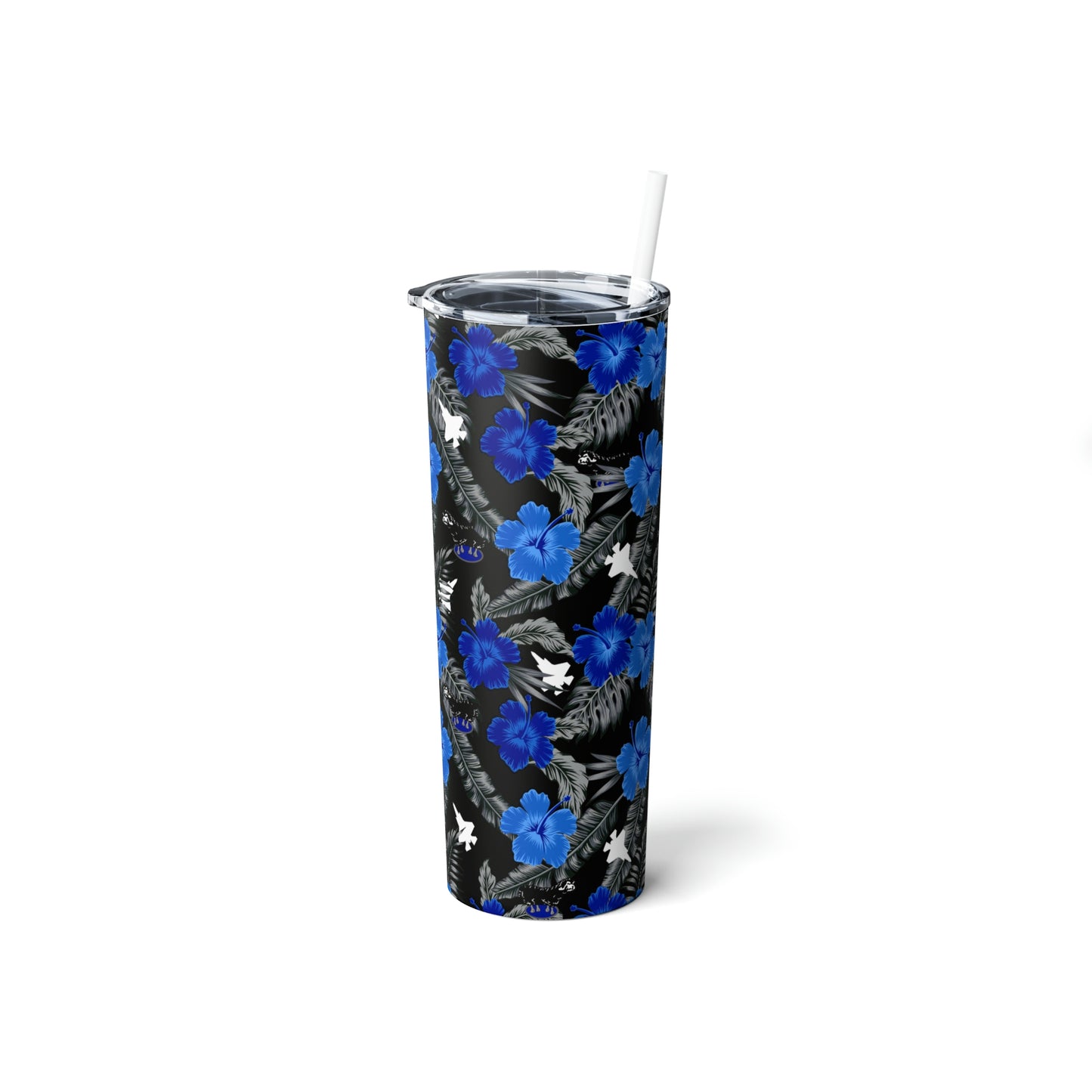 VMFA-214 'Black Sheep 'Skinny Steel Tumbler with Straw, 20oz