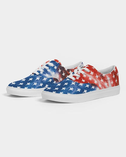 ANY Aircraft USA Tie Dye Women's Lace Up Canvas Shoes