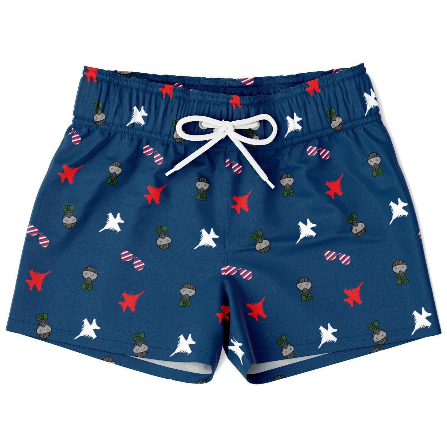 Kayla Brooks XS Growler Lil Fighter BOYS swim trunks