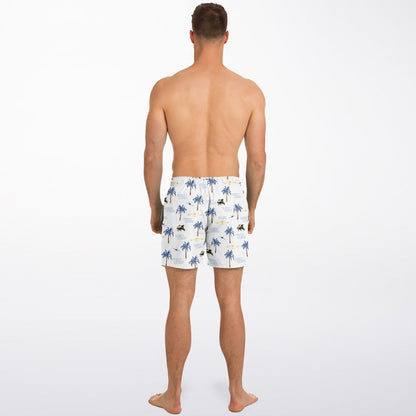 VFA-213 Mens ' White Hawaiian' Swim Trunks