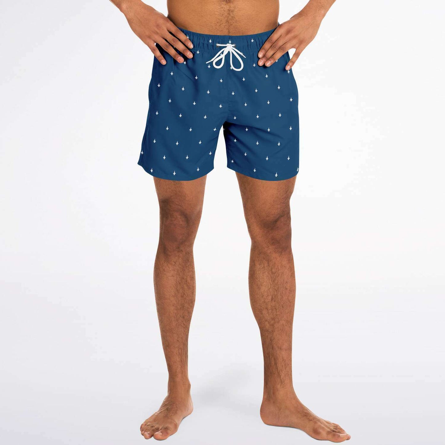 F-15C 'Subtle Plane' Navy Blue Mens Swim Trunks