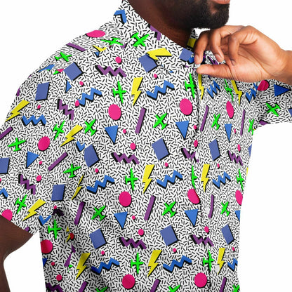 Benjamin Kromphardt XL Throwback Short Sleeve Button Down Shirt - AOP