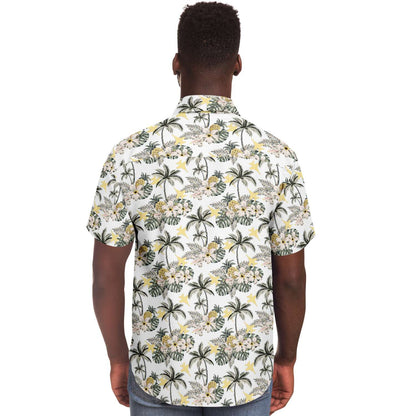 F-18 Classy Mens Hawaiian Button Down Shirt good