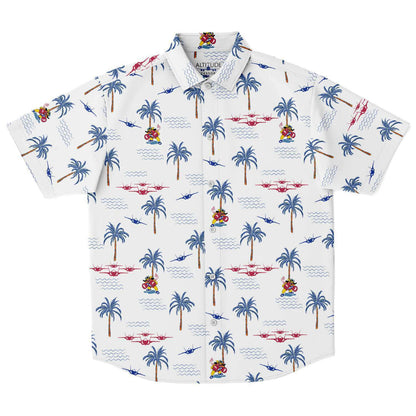 62nd Mens 'White Hawaiian' Button Down Shirt