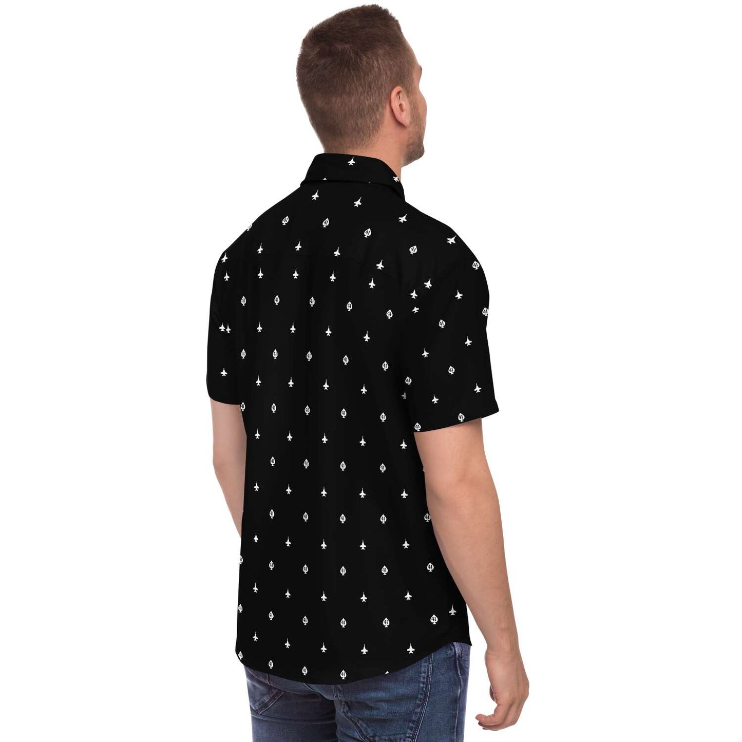 VFA-41 Black Aces' Black Button Down Shirt