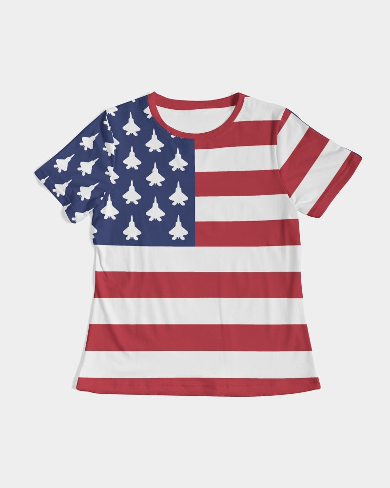 F-22 American Flag Women's Tee