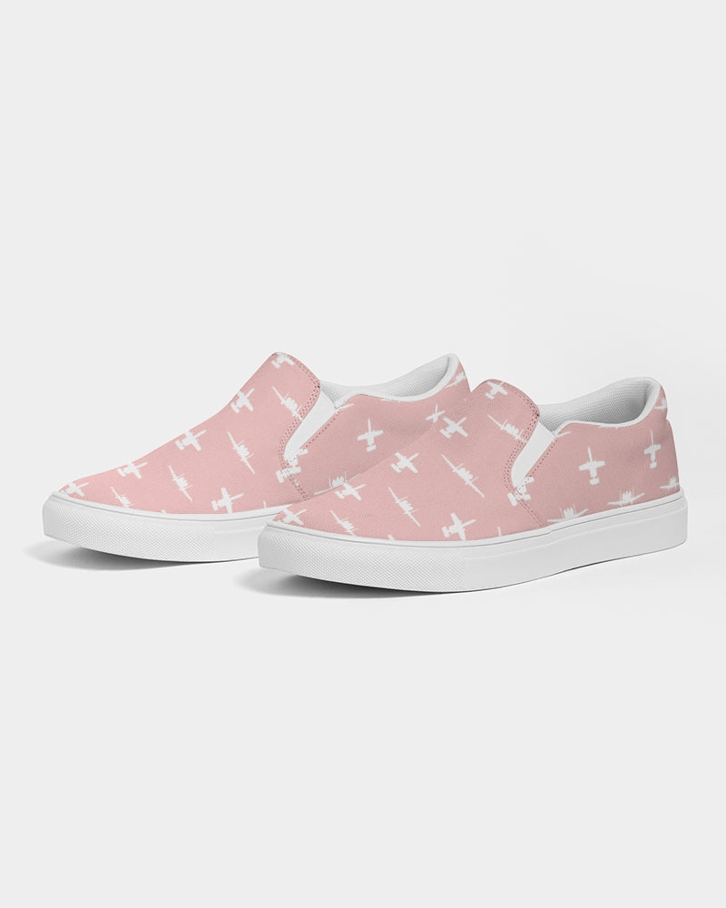 A-10 Pink Women's Slip-On Canvas Shoes