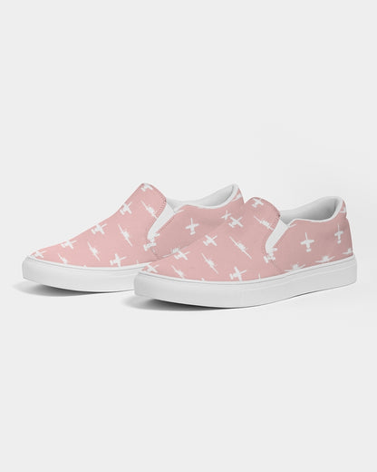 A-10 Pink Women's Slip-On Canvas Shoes