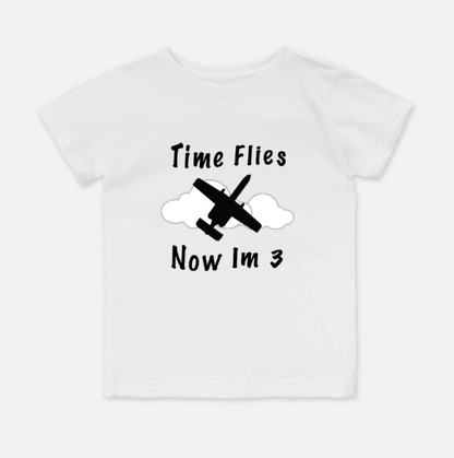 ANY Age & Aircraft 'Time Flies' Birthday Shirt