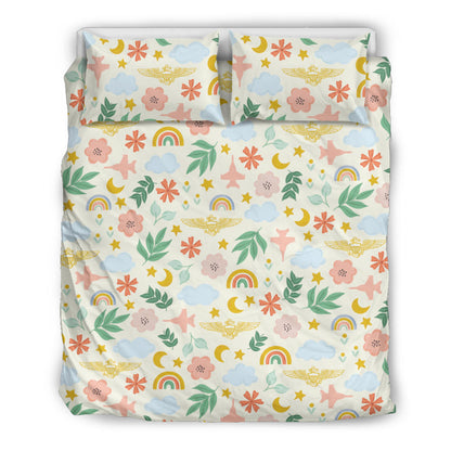 F-18 and pilot wings girls duvet cover