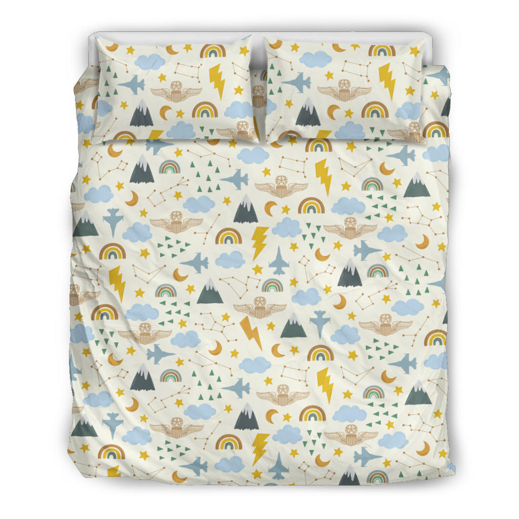 F-16/USAF command pilot wings boy duvet cover with pillows