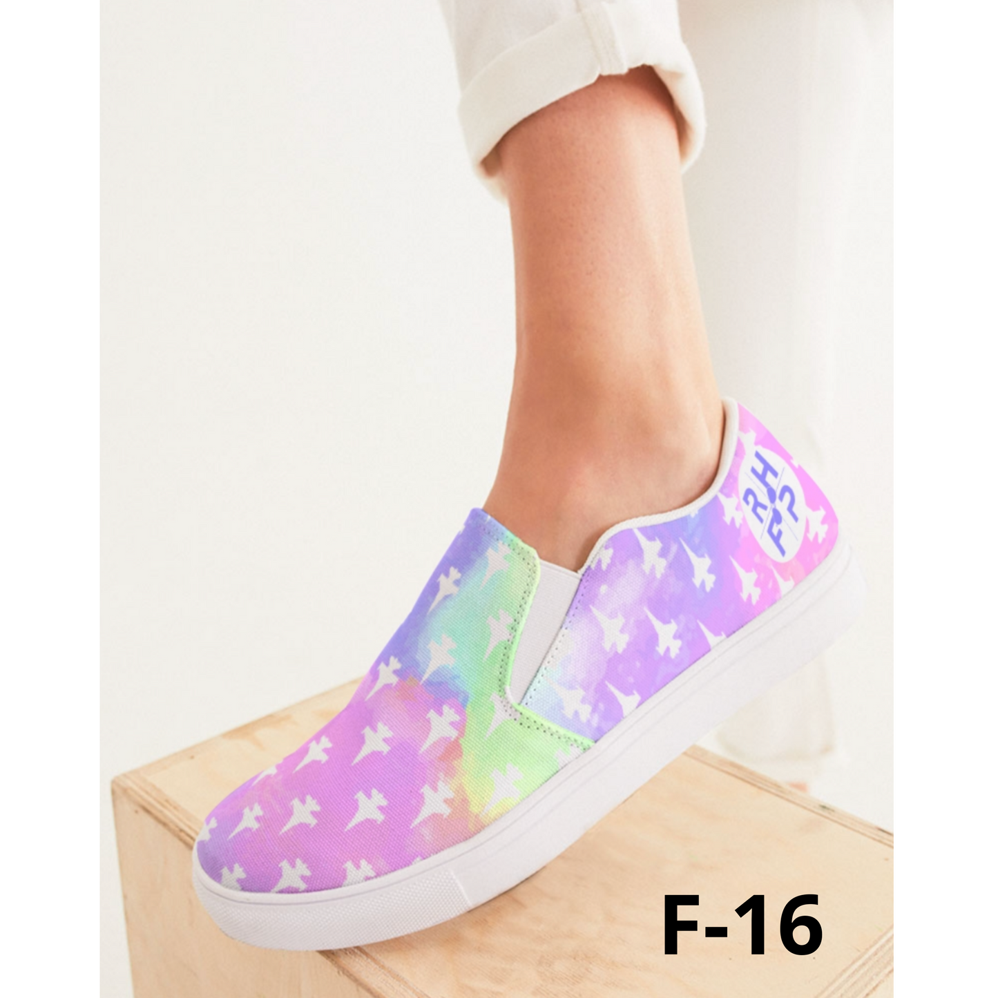 ANY Aircraft Women's RHFP Tie Dye Slip On Shoes (with or without RHFP Logo)!