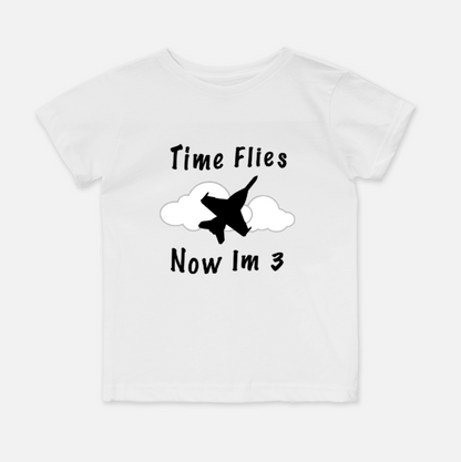 ANY Age & Aircraft 'Time Flies' Birthday Shirt