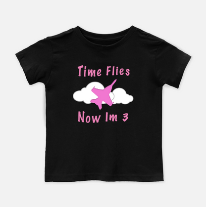 ANY Age & Aircraft 'Time Flies' Birthday Shirt