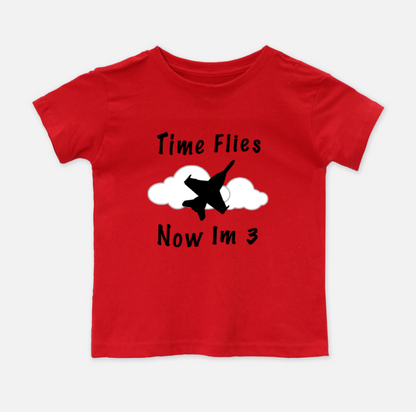 ANY Age & Aircraft 'Time Flies' Birthday Shirt