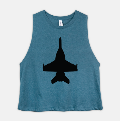 ANY Aircraft Bella Racerback Cropped Tank