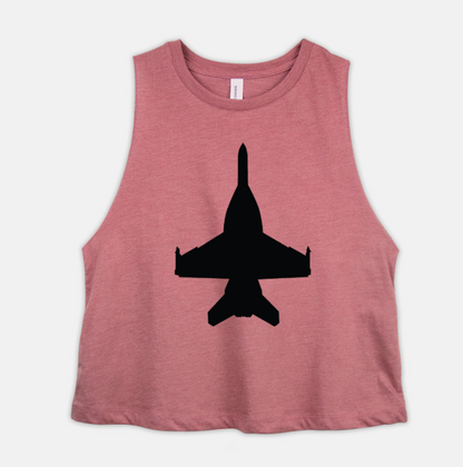 ANY Aircraft Bella Racerback Cropped Tank