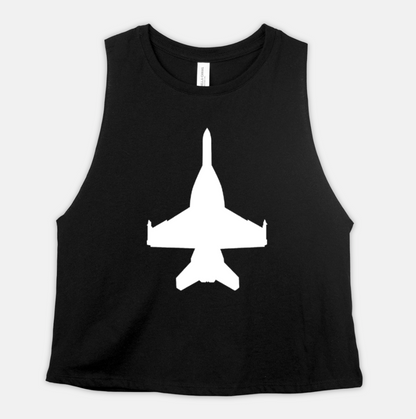 ANY Aircraft Bella Racerback Cropped Tank