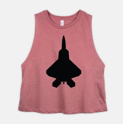 ANY Aircraft Bella Racerback Cropped Tank