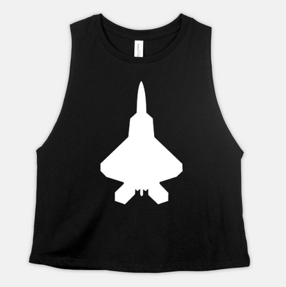 ANY Aircraft Bella Racerback Cropped Tank