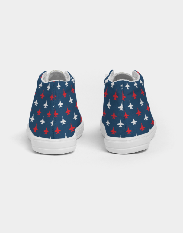 USA Toddler/Kids ANY Aircraft 'High Top' Shoes (2 Colors)