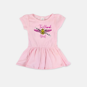 Tailhook Girl Baby Dress Pilot Wings/ Hook