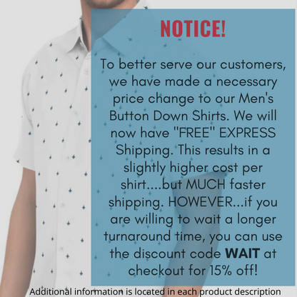 ANY Aircraft Subtle Mens Button Down Shirt