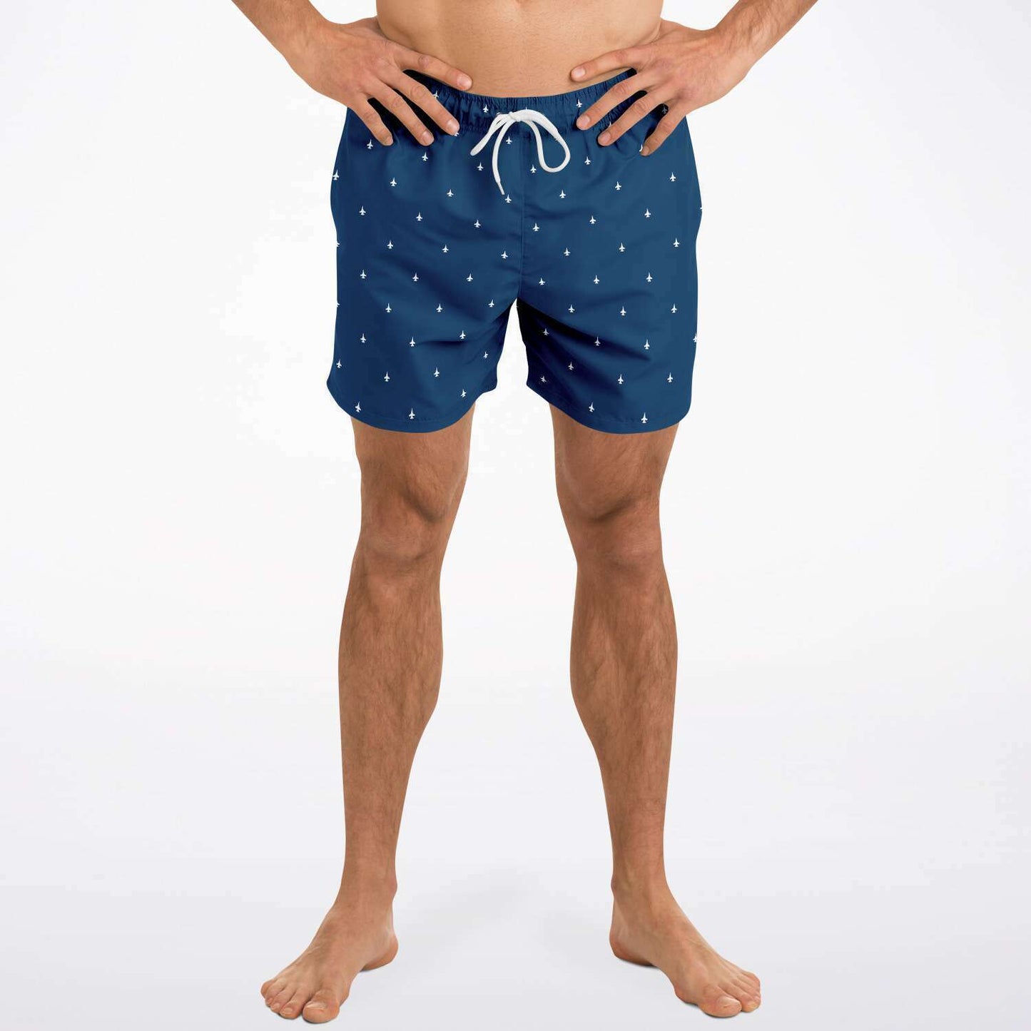 F-15C 'Subtle Plane' Navy Blue Mens Swim Trunks