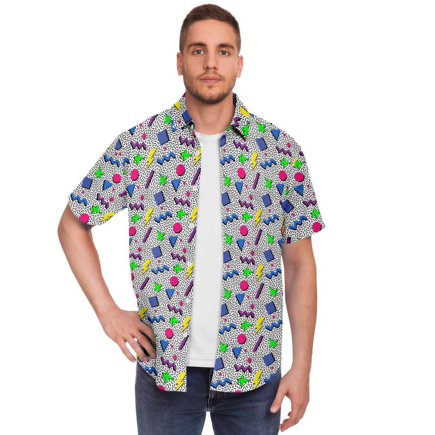 'The Throwback' Mens Button Down Shirt