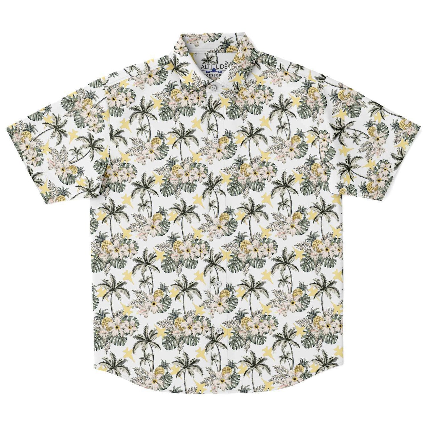 F-18 Classy Mens Hawaiian Button Down Shirt good