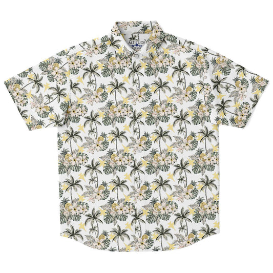 F-18 Classy Mens Hawaiian Button Down Shirt good