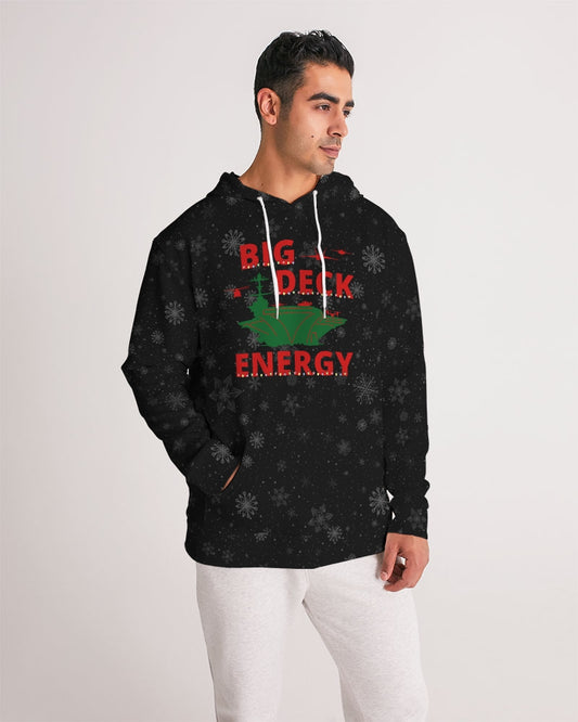 USS Nimitz 'BIG DECK ENERGY' Men's Christmas Hoodie