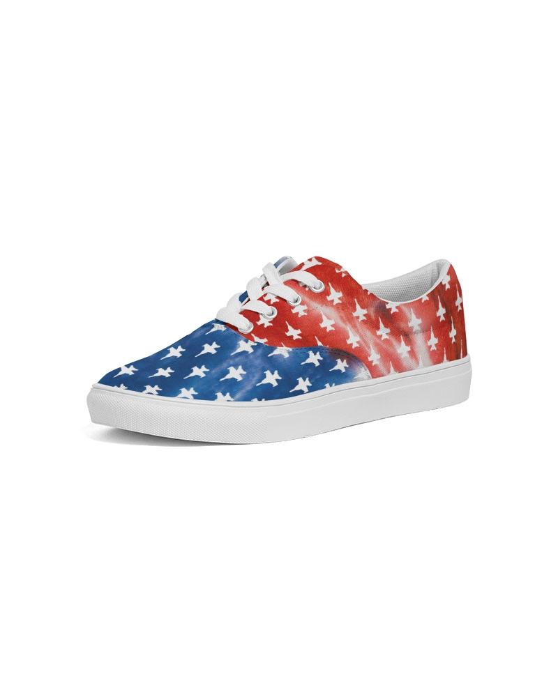 ANY Aircraft USA Tie Dye Women's Lace Up Canvas Shoes