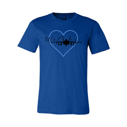 VAQ-142 Unisex 'WOLF HEART' Short Sleeve Tee