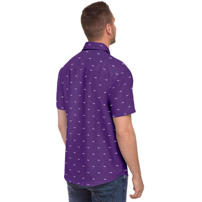 VMM-364 'Alternating Osprey' Purple Fox Mens Button Down Shirt