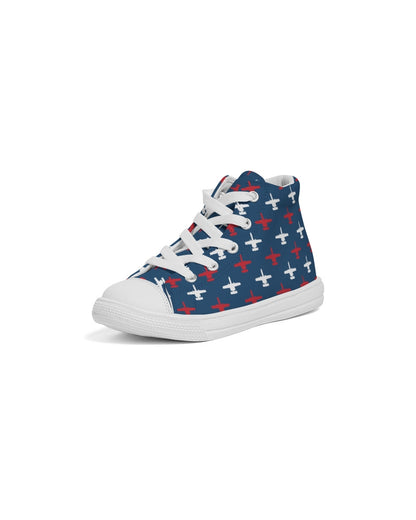 A-10 USA Kid's Hightop Canvas Shoes