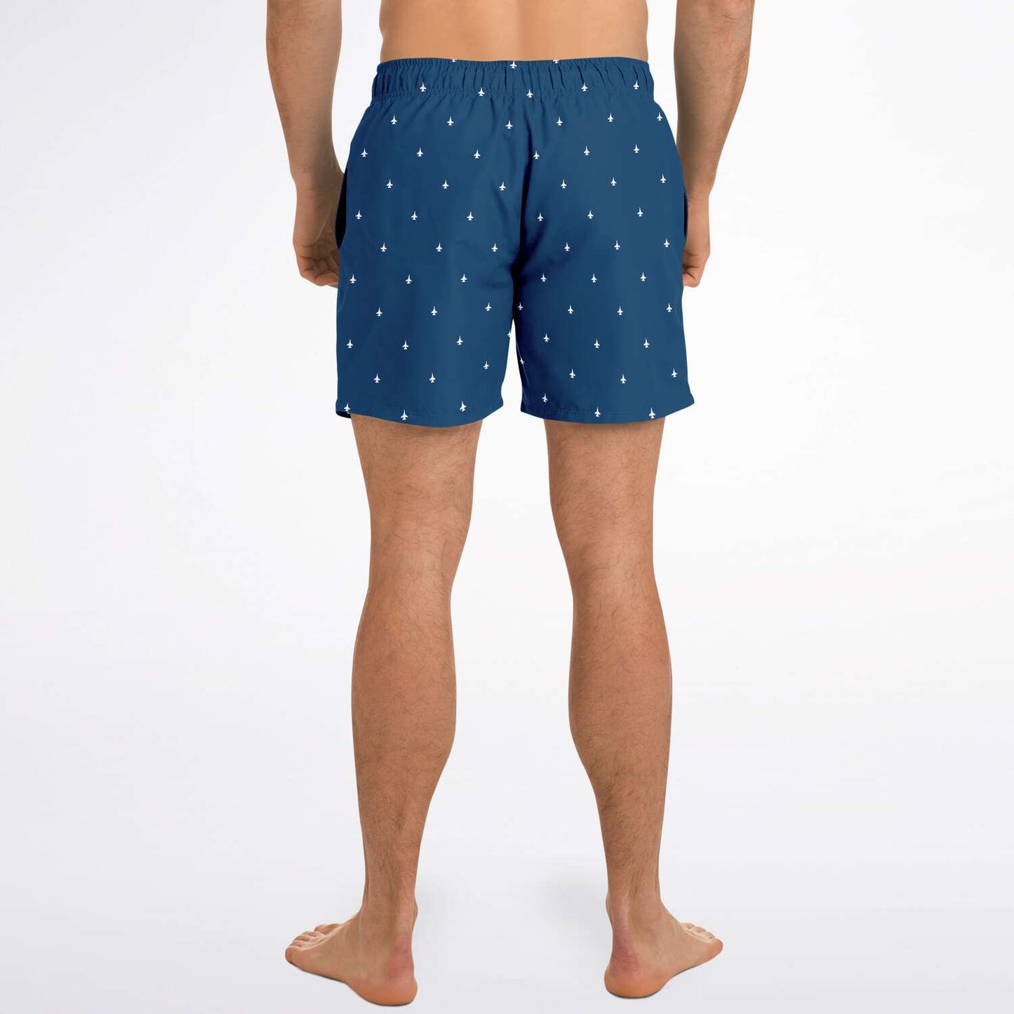 F-15C 'Subtle Plane' Navy Blue Mens Swim Trunks