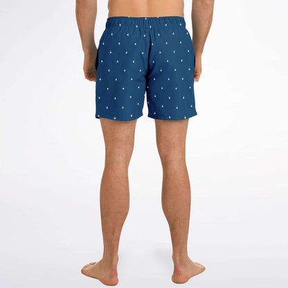F-15C 'Subtle Plane' Navy Blue Mens Swim Trunks