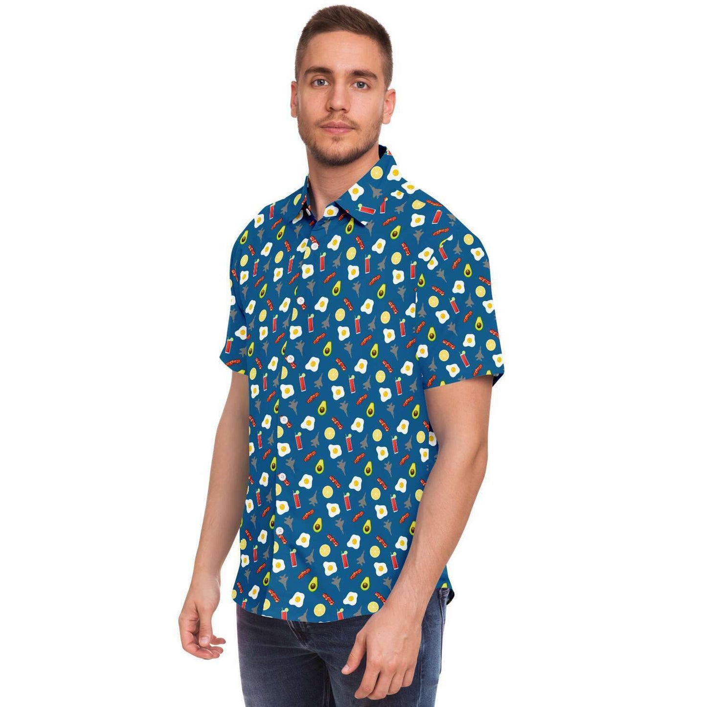 F-15C 'Brunch Blue' Mens Button Down Shirt