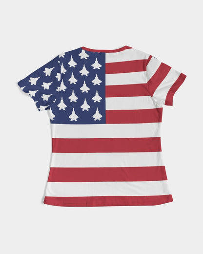 F-22 American Flag Women's Tee