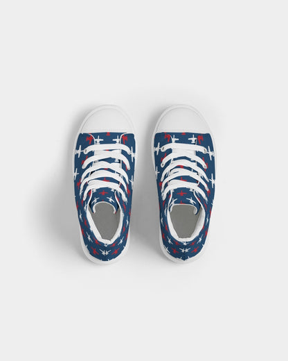 A-10 USA Kid's Hightop Canvas Shoes