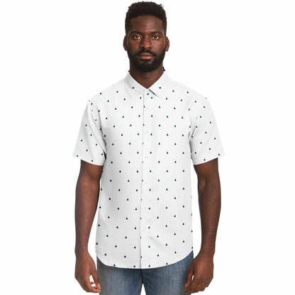 Brittani Kunce Medium F-22 #63 plane and white. Mens Button Down Shirt