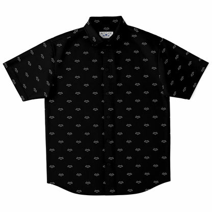 Bats Short Sleeve Button Down Shirt - AOP