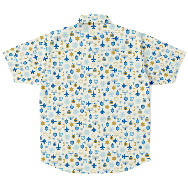Mens Hanukkah Button Down Shirt (MAY NOT ARRIVE IN TIME FOR CHRISTMAS)