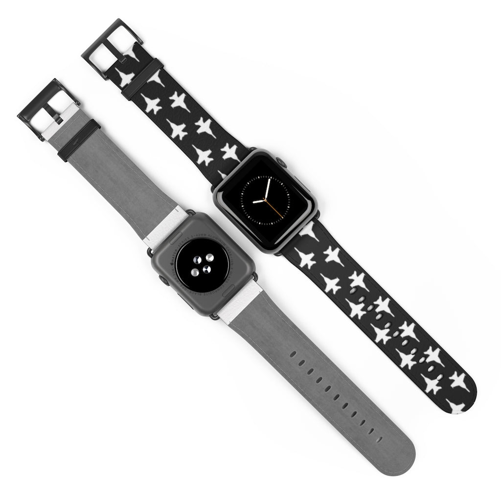 Sample f-18 leather iWatch Band