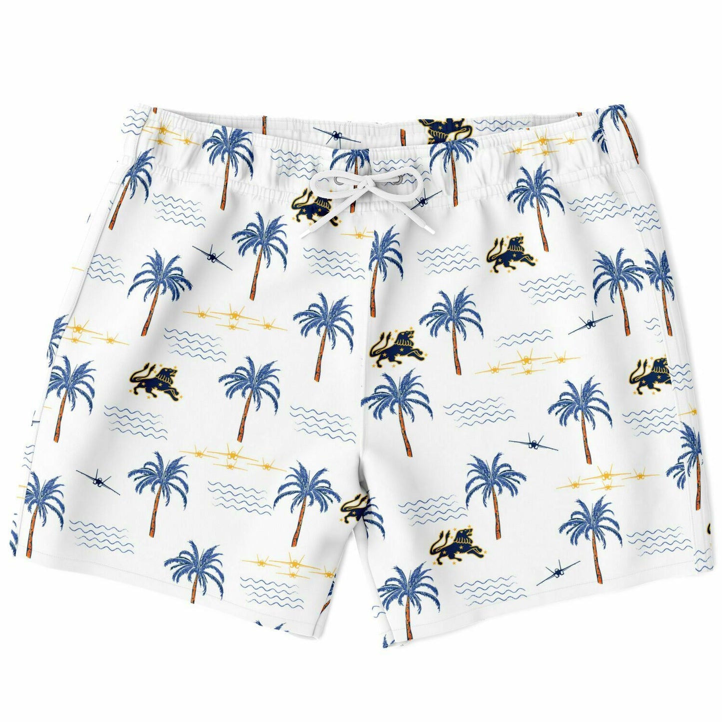 VFA-213 Mens ' White Hawaiian' Swim Trunks