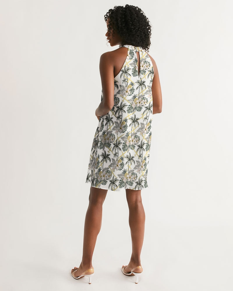 RQ-4 Global Hawk Hawaiian Chiffon Dress